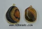 NGP8626 32*45mm - 46*48mm freeform druzy agate pendants wholesale