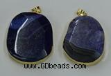 NGP8631 32*45mm - 46*48mm freeform druzy agate pendants wholesale