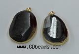 NGP8632 32*45mm - 46*48mm freeform druzy agate pendants wholesale