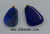 NGP8653 30*45mm - 35*50mm freeform agate pendants wholesale