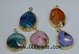 NGP8695 28*35mm - 30*40mm freeform agate pendants wholesale