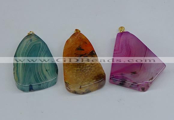 NGP8722 28*38mm - 40*45mm freeform agate pendants wholesale