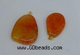 NGP8725 28*40mm - 30*54mm freeform agate pendants wholesale