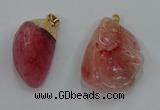 NGP8847 20*25mm - 30*40mm nuggets agate gemstone pendants