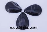 NGP887 5PCS 27*38mm flat teardrop agate gemstone pendants wholesale