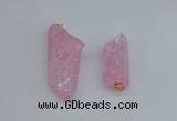 NGP8881 16*38mm - 25*60mm sticks crackle quartz pendants wholesale