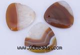 NGP893 5PCS 39*39mm triangle agate druzy geode gemstone pendants