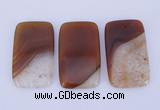 NGP919 5PCS 30*50mm rectangle agate druzy geode gemstone pendants