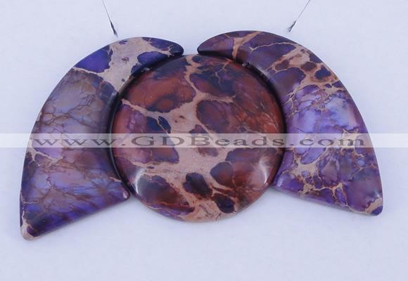 NGP93 Dyed imperial jasper gemstone pendants set jewelry wholesale