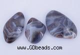 NGP935 2PCS 35-45mm*45-65mm nuggets botswana agate gemstone pendants