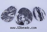 NGP948 5PCS 30-48mm*45-60mm freeform zebra jasper gemstone pendants