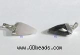 NGP9720 11*16mm arrowhead-shaped  mixed gemstone pendants wholesale