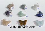 NGP9741 12*18mm butterfly-shaped  mixed gemstone pendants wholesale