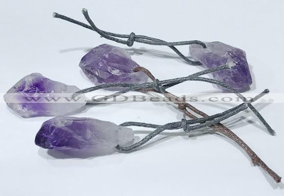 NGP9751 10*16mm-18*25mm freeform amethyst pendants wholesale