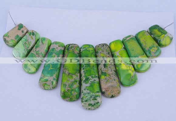 NGP98 Dyed imperial jasper gemstone pendants set jewelry wholesale