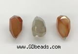 NGP9810 22*35mm - 25*40mm faceted nuggets agate pendants