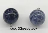 NGP9846 20mm round sodalite gemstone pendants