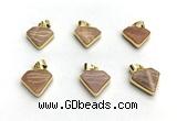 NGP9883 14*16mm faceted sunstone pendant