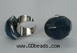 NGR04 18*25mm - 22*28mm faceted nuggets agate gemstone rings