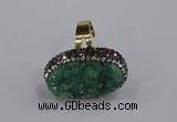 NGR1015 20*25mm - 22*30mm oval druzy quartz rings wholesale