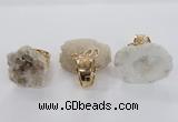 NGR141 25*30mm - 30*40mm freeform druzy agate rings wholesale