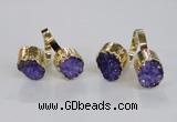 NGR195 10*14mm - 15*20mm oval druzy agate gemstone rings