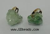 NGR20 18*25mm - 25*30mm nuggets plated druzy quartz rings