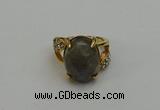 NGR2015 10*15mm faceted oval labradorite gemstone rings