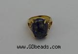 NGR2032 10*15mm faceted oval lapis lazuli gemstone rings