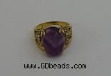 NGR2042 10*15mm faceted oval amethyst gemstone rings wholesale