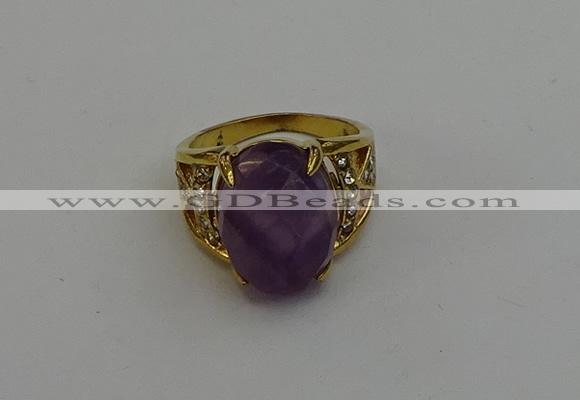 NGR2042 10*15mm faceted oval amethyst gemstone rings wholesale