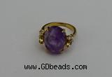 NGR2062 10*15mm faceted oval amethyst gemstone rings wholesale