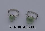 NGR208 10*14mm – 12*16mm freeform prehnite rings wholesale