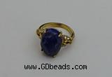 NGR2092 10*15mm faceted oval lapis lazuli gemstone rings