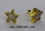 NGR280 25*25mm - 30*30mm star druzy agate gemstone rings