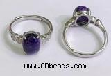 NGR3015 925 sterling silver with 8*10mm oval charoite rings