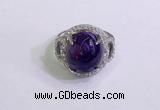 NGR3038 925 sterling silver with 12*14mm oval charoite rings