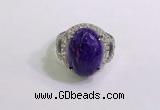 NGR3044 925 sterling silver with 12*16mm oval charoite rings