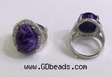 NGR3045 925 sterling silver with 12*16mm oval charoite rings