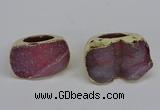 NGR305 25*40mm - 30*35mm freeform druzy agate gemstone rings