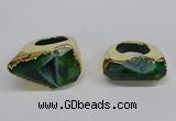 NGR307 25*40mm - 30*35mm freeform druzy agate gemstone rings