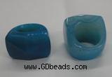 NGR43 20*30*35mm faceted freeform agate gemstone rings