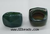 NGR44 20*30*35mm faceted freeform agate gemstone rings