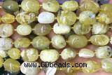 NUGG162 15 inches 10*12mm - 13*18mm nuggets yellow opal beads