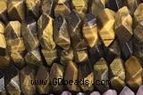 NUGG87 15 inches 13mm - 15mm faceted nuggets yellow tiger eye beads