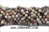 OPAL07 15 inches 10mm round pink opal gemstone beads