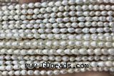 PEAR06 14 inches 3.5mm – 4mm white freshwater pearl beads