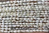 PEAR07 14 inches 3mm – 4mm white freshwater pearl beads