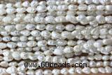 PEAR10 14 inches 4mm – 5mm white freshwater pearl beads