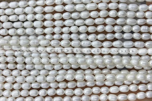 PEAR21 14 inches 3.5mm – 4mm white freshwater pearl beads